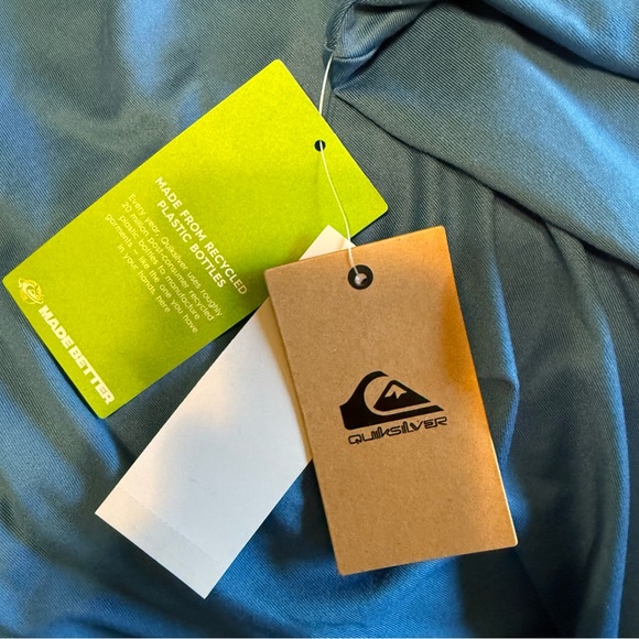 Quiksilver Men's Solid Streak Long Sleeve Rashguard UPF 50+, XXXL, Blue, NWT - Picture 7 of 11